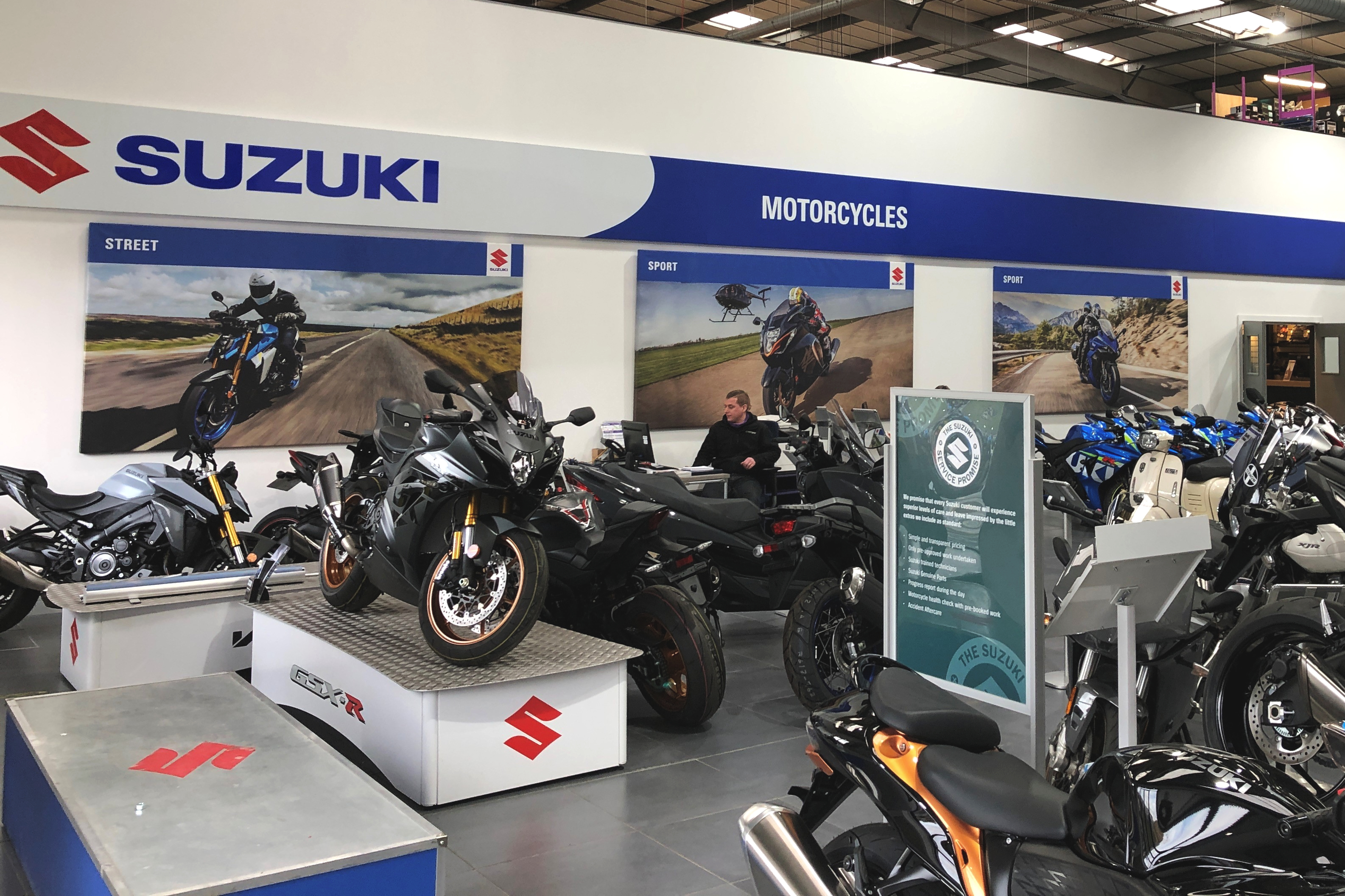 Motorcycle showroom deals