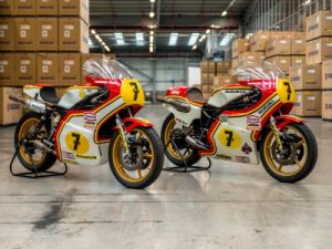 Suzuki celebrates Sheene’s world titles at oliver’s mount