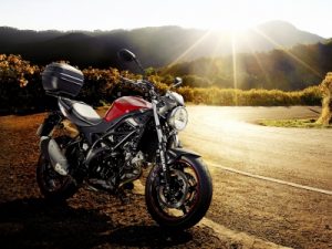 Go further with free fuel and top box on SV650